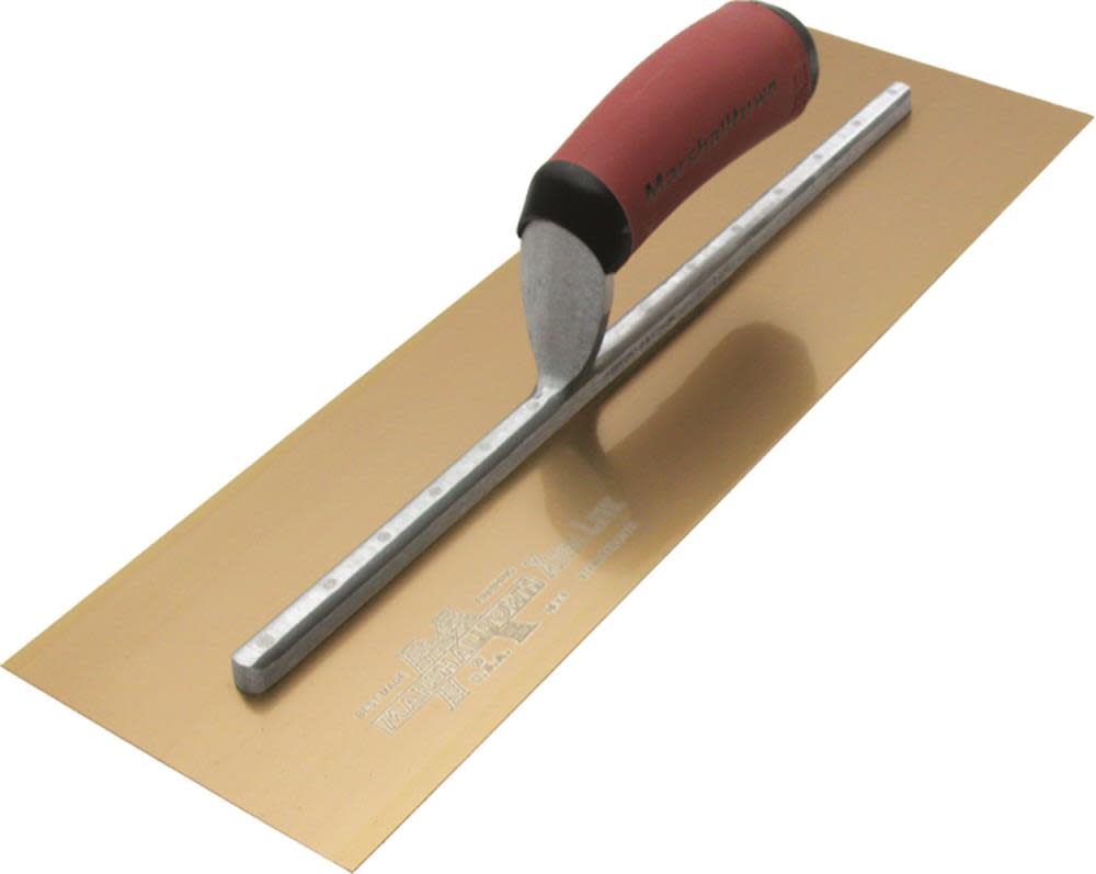 Marshalltown 14 In. x 5 In. Golden Stainless Steel PermaShape-DuraSoft Handle - Flockneti