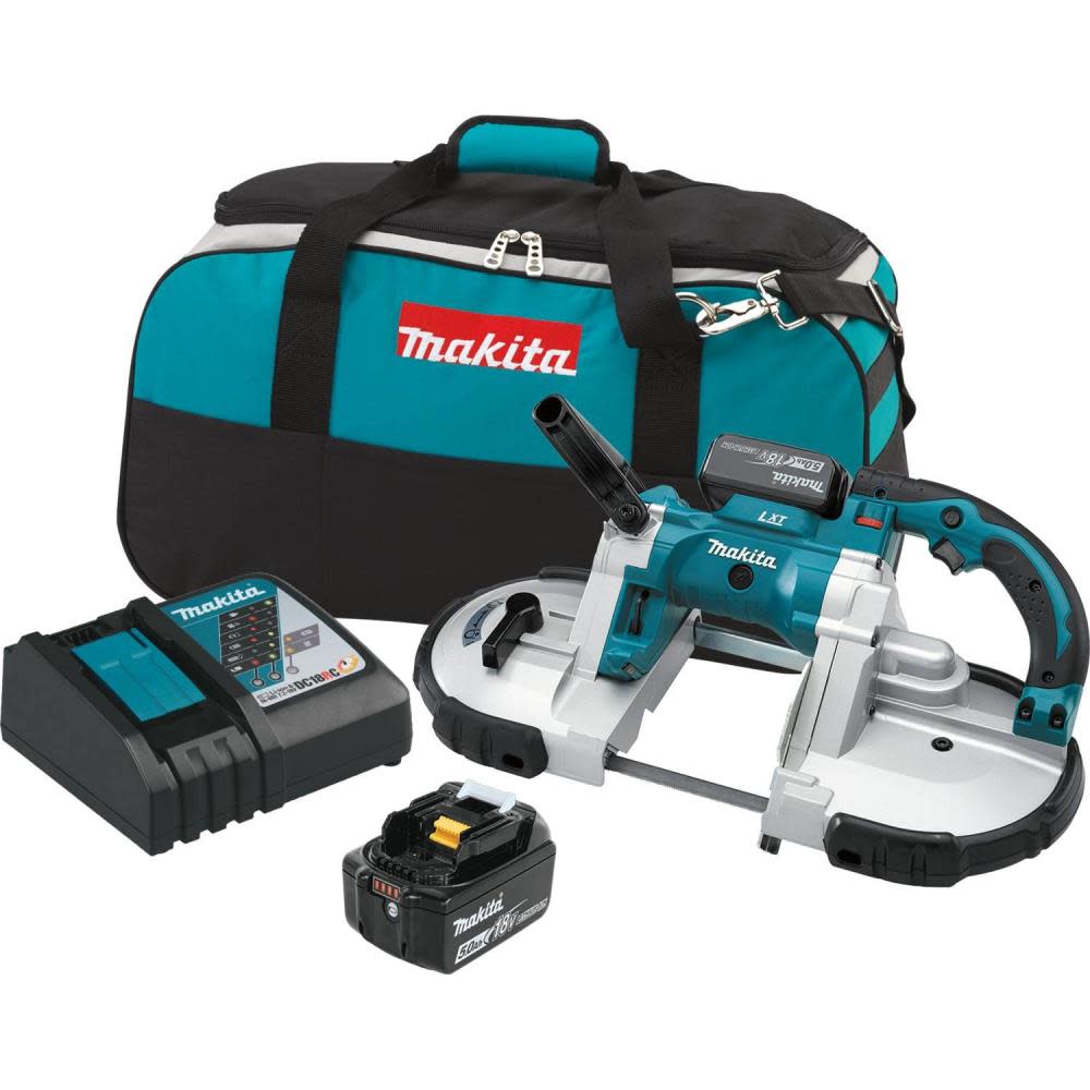 Makita 18 Volt LXT Lithium-Ion Cordless Portable Band Saw Kit 5.0 Ah - Flockneti