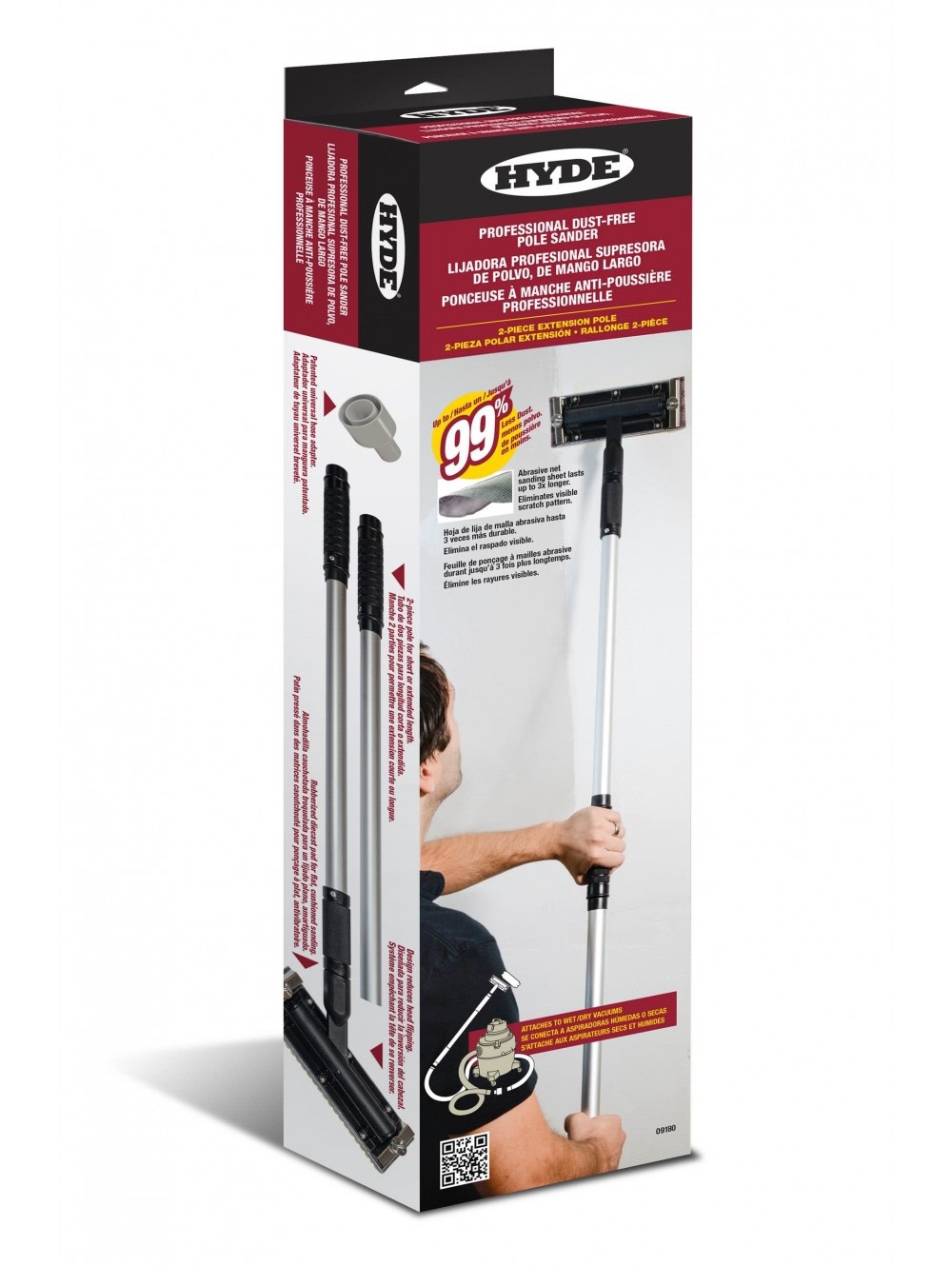 Hyde Professional Dust-Free Pole Sander - Flockneti
