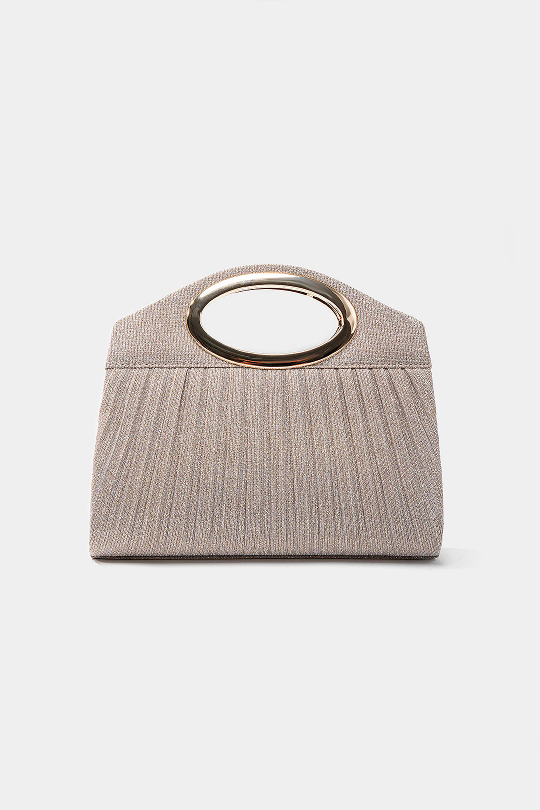 Pleated Metal Ring Tote Bag - Flockneti