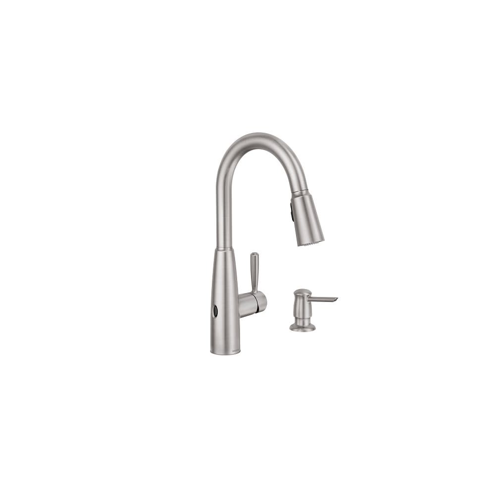 Moen Sperry MotionSense Kitchen Faucet Spot Resist Stainless - Flockneti