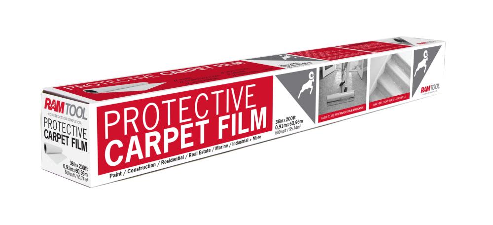 Trimaco 36 in. x 200 ft. 2-mil Carpet Protection Film - Flockneti