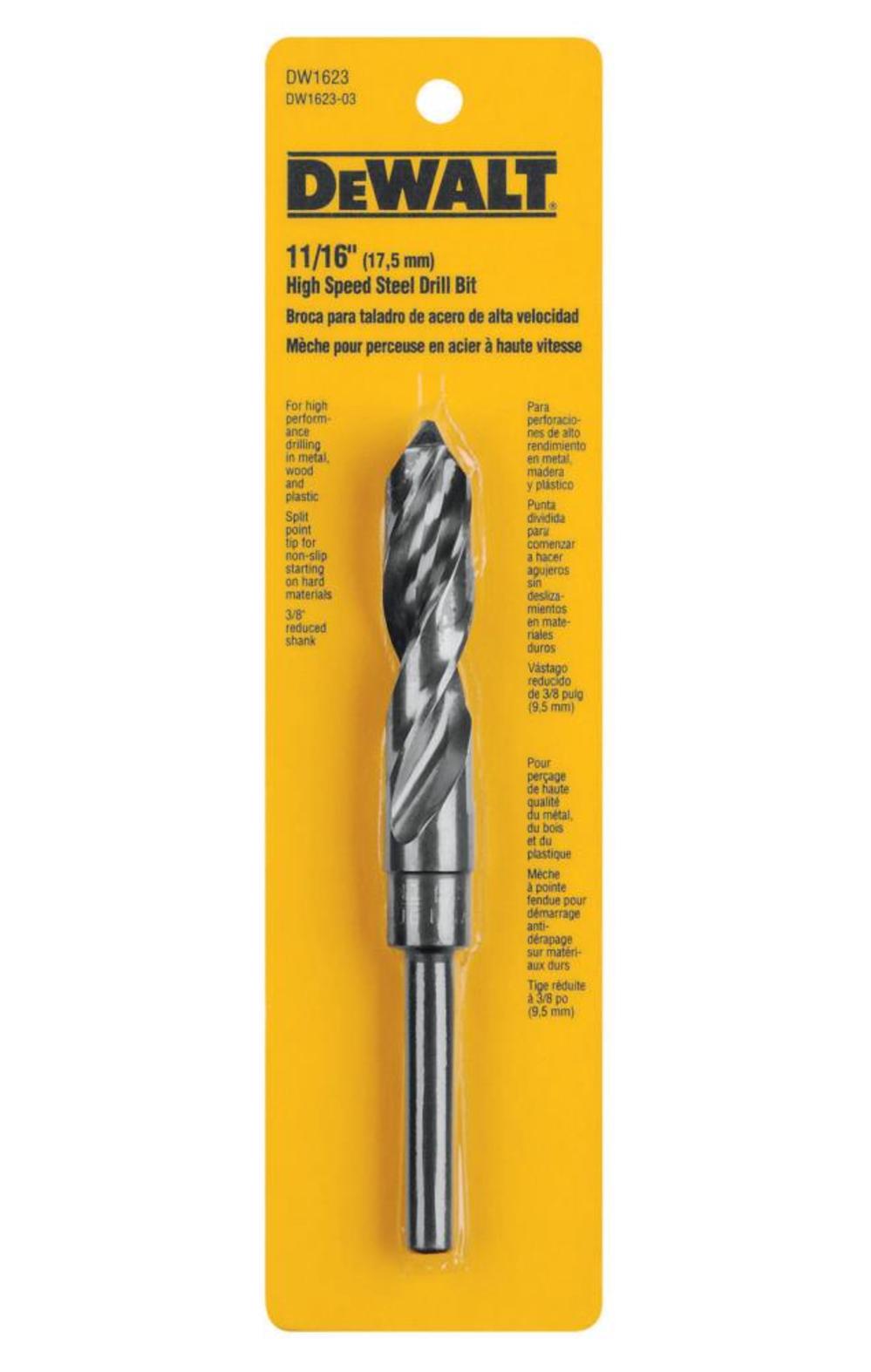 DEWALT 11/16-in Reduced Shank Drill Bit - Flockneti