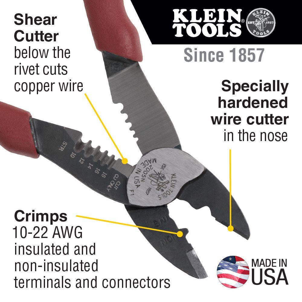 Klein Tools Wire Crimper Cutter Stripper Tool - Flockneti