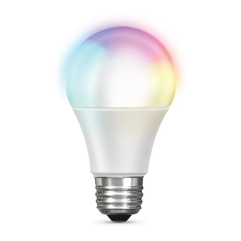 Feit Electric 60W RGBW A19 Alexa Google LED Smart Bulb 1pk - Flockneti