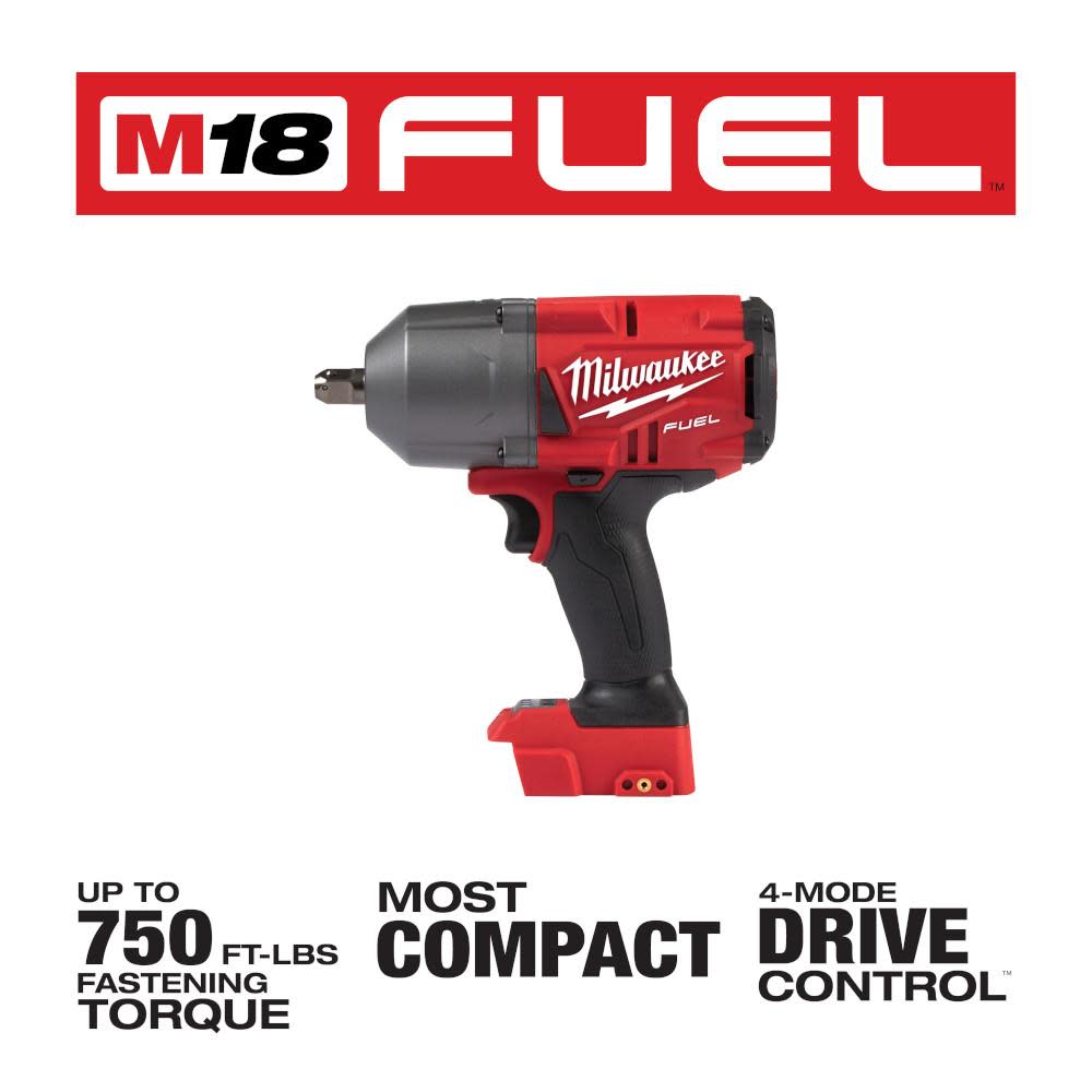 Milwaukee M18 FUEL 1/2 in. High Torque Impact Wrench with Pin Detent - Flockneti