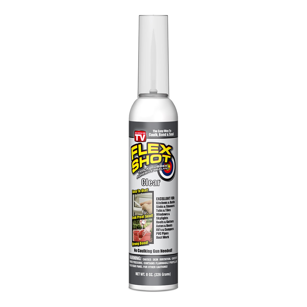 Flex Seal 8 oz Flex Shot Rubber Sealant – White - Flockneti