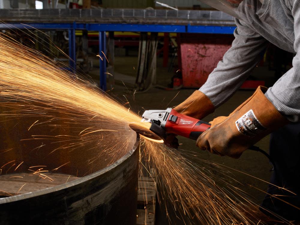Milwaukee 13 Amp 5 In. Small Angle Grinder Slide Lock-On - Flockneti