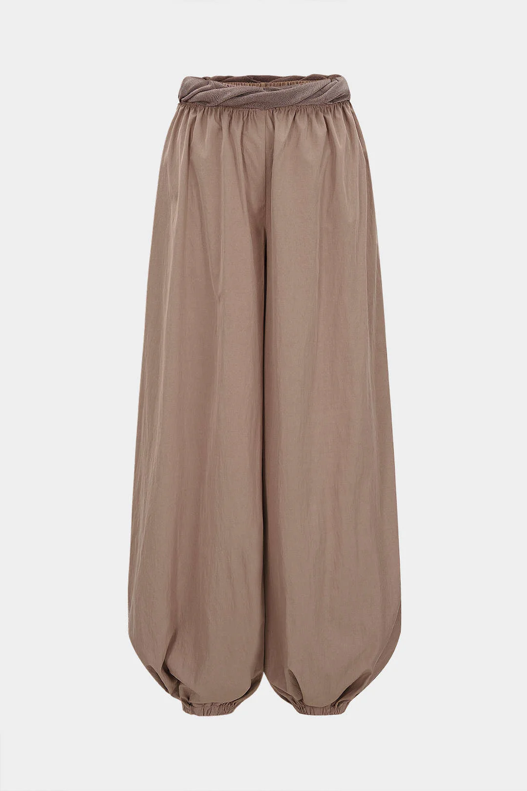 Patchwork Shirred Balloon Pants - Flockneti