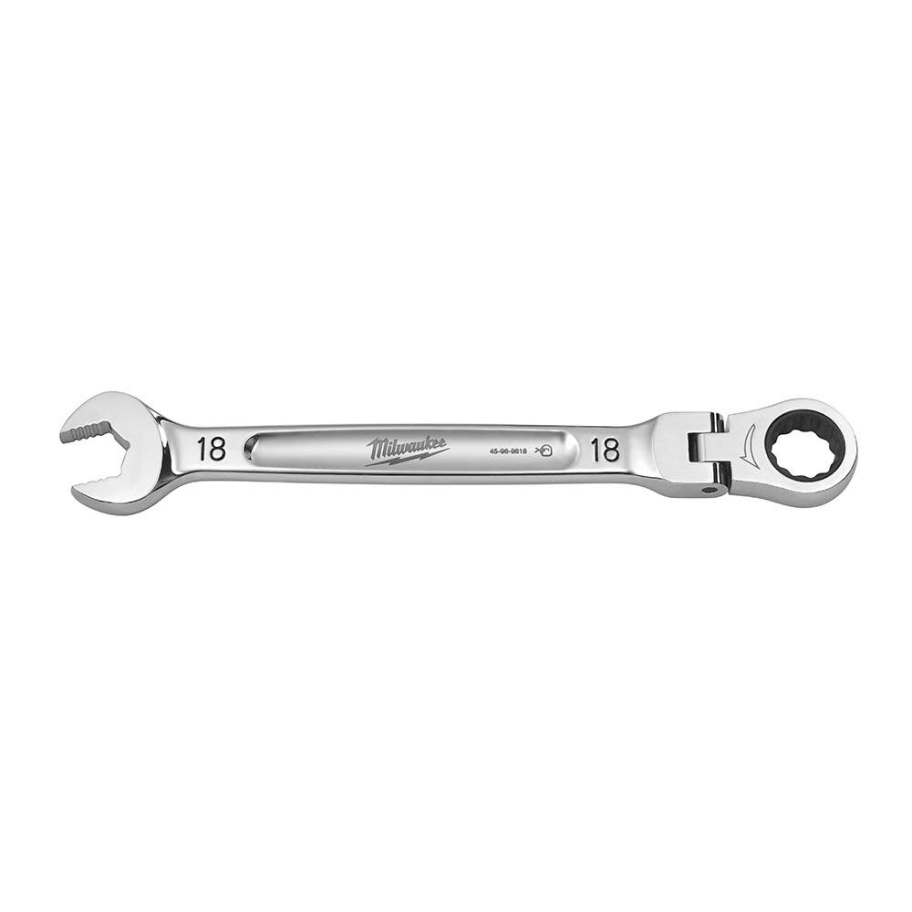 Milwaukee Combination Wrench Flex Head Ratcheting 18mm - Flockneti