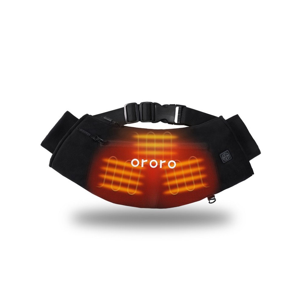 ORORO Black Bay City Heated Hand Warmer Kit One Size Fits Most - Flockneti