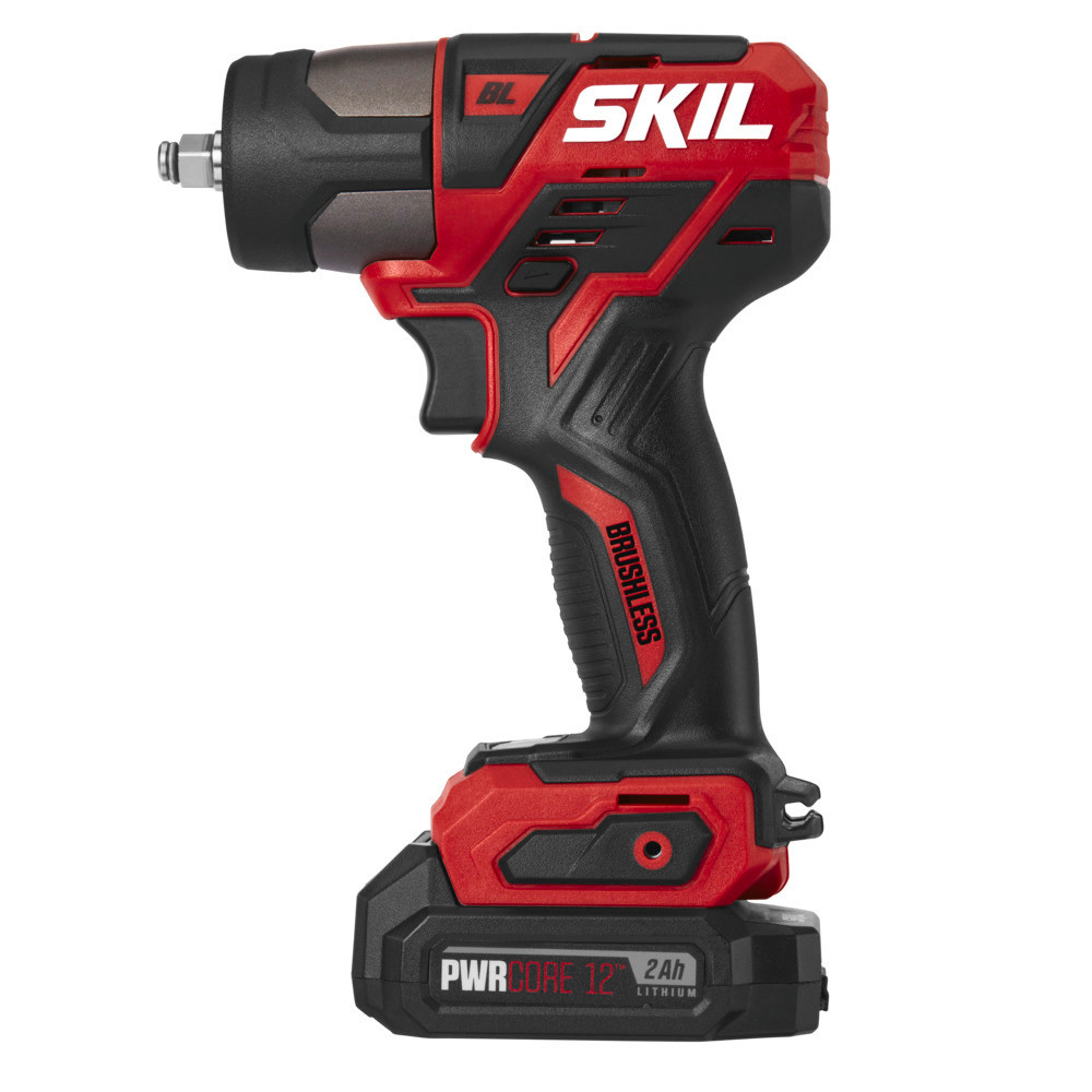 SKIL PWRCORE 12 Brushless 12V 3/8” Impact Wrench Kit - Flockneti