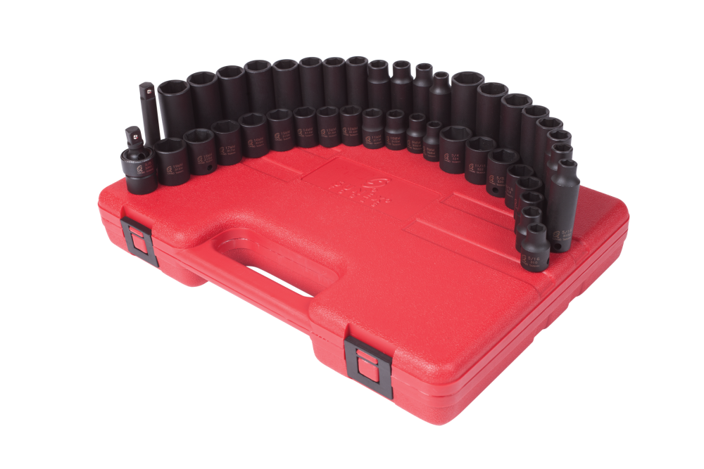 Sunex 3/8 In. Drive Master Impact Socket Set 42 pc. - Flockneti