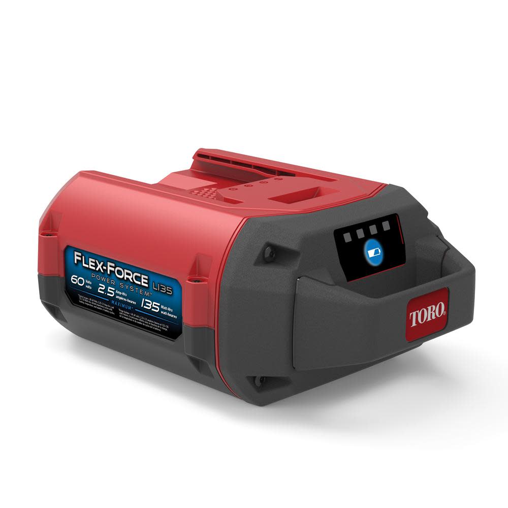 Toro Flex-Force Power System 60-Volt Max 2.5 Ah Lithium-Ion L135 Battery - Flockneti