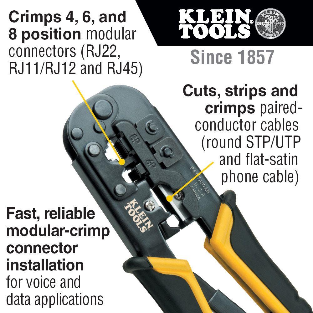 Klein Tools Twisted Pair Install Kit with Pouch - Flockneti