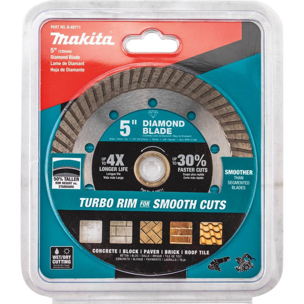 Makita 5″ Diamond Blade Turbo General Purpose - Flockneti