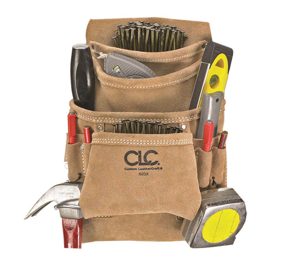 CLC 10 Pocket Carpenter’s Nail & Tool Bag - Flockneti