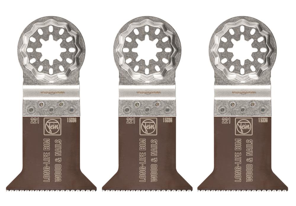 Fein E-Cut Long-Life 221 Saw Blade with Bi Metal Teeth Set for All Woods Plasterboard and Plastic Materials - Flockneti