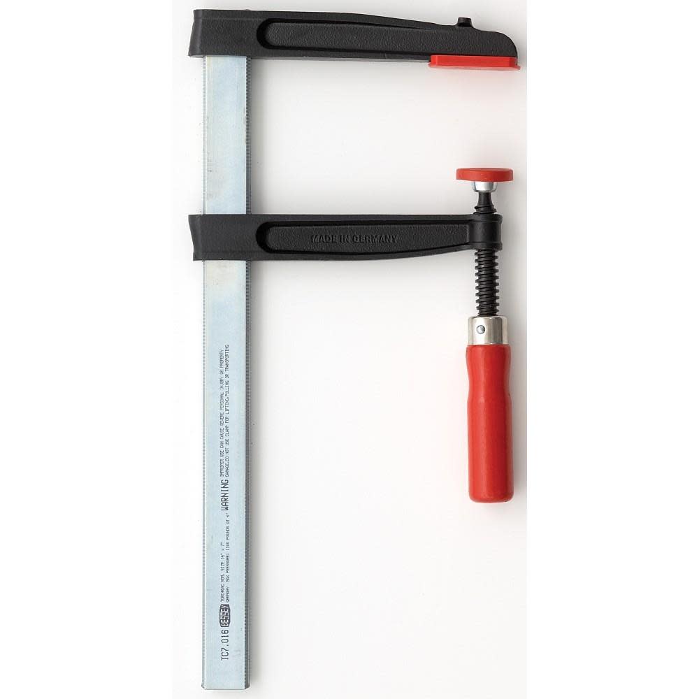 Bessey TC Series Bar Clamp 16 Inch Capacity 7 Inch Throat Depth - Flockneti