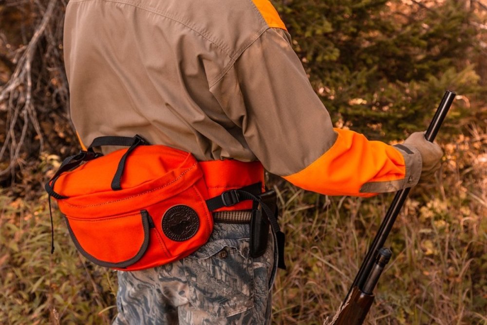 Duluth Pack 9 Liter Capacity Orange Canvas Lumbar Pack - Flockneti