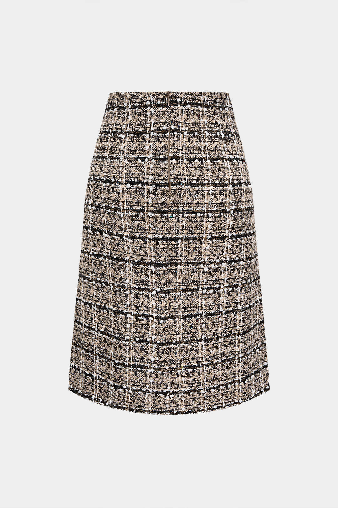 Tweed Button High Waist Skirt - Flockneti