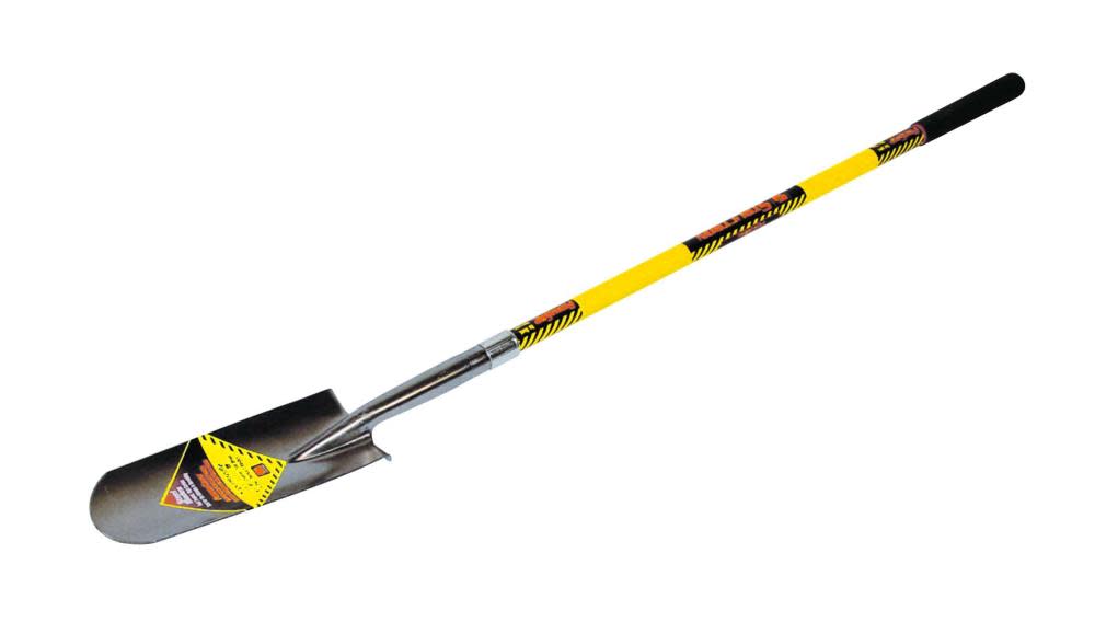 Structron Drain Spade Yellow Fiberglass Handle Cushion Grip - Flockneti