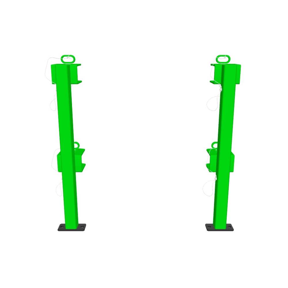 Green Touch Classic Series 2 Place Trimmer Rack For Open Trailer - Flockneti