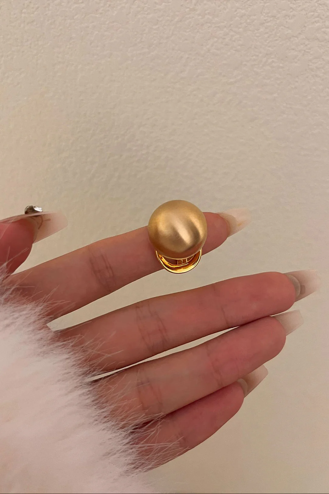 Alloy Round Ball Ring - Flockneti