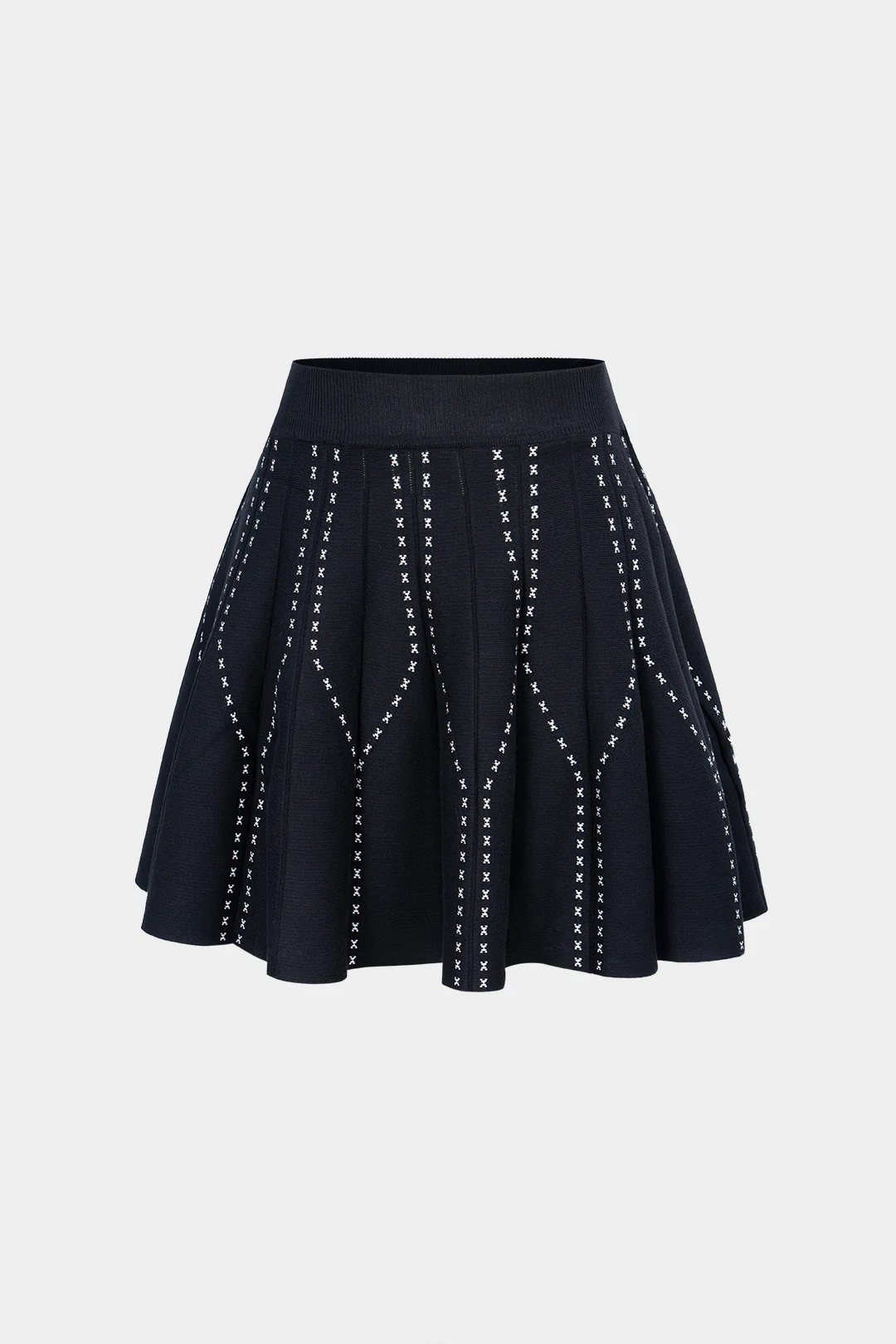 Knit Ribbed Mini Skirt - Flockneti