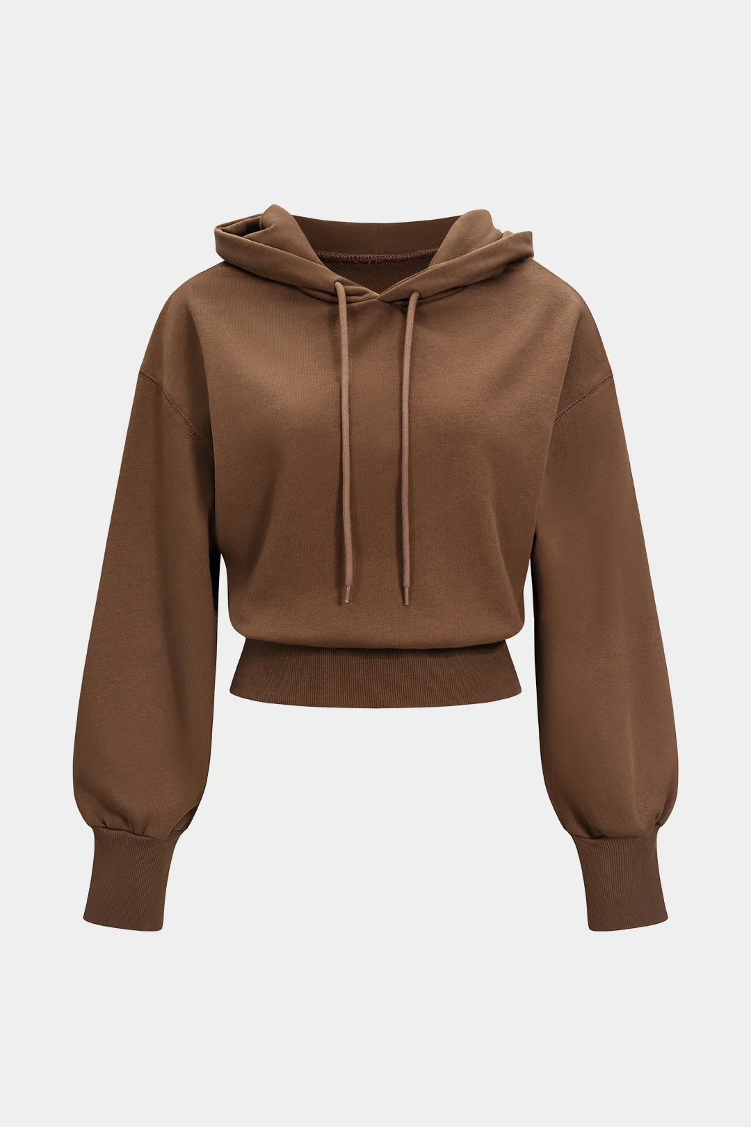 Solid Drawstring Hoodie - Flockneti
