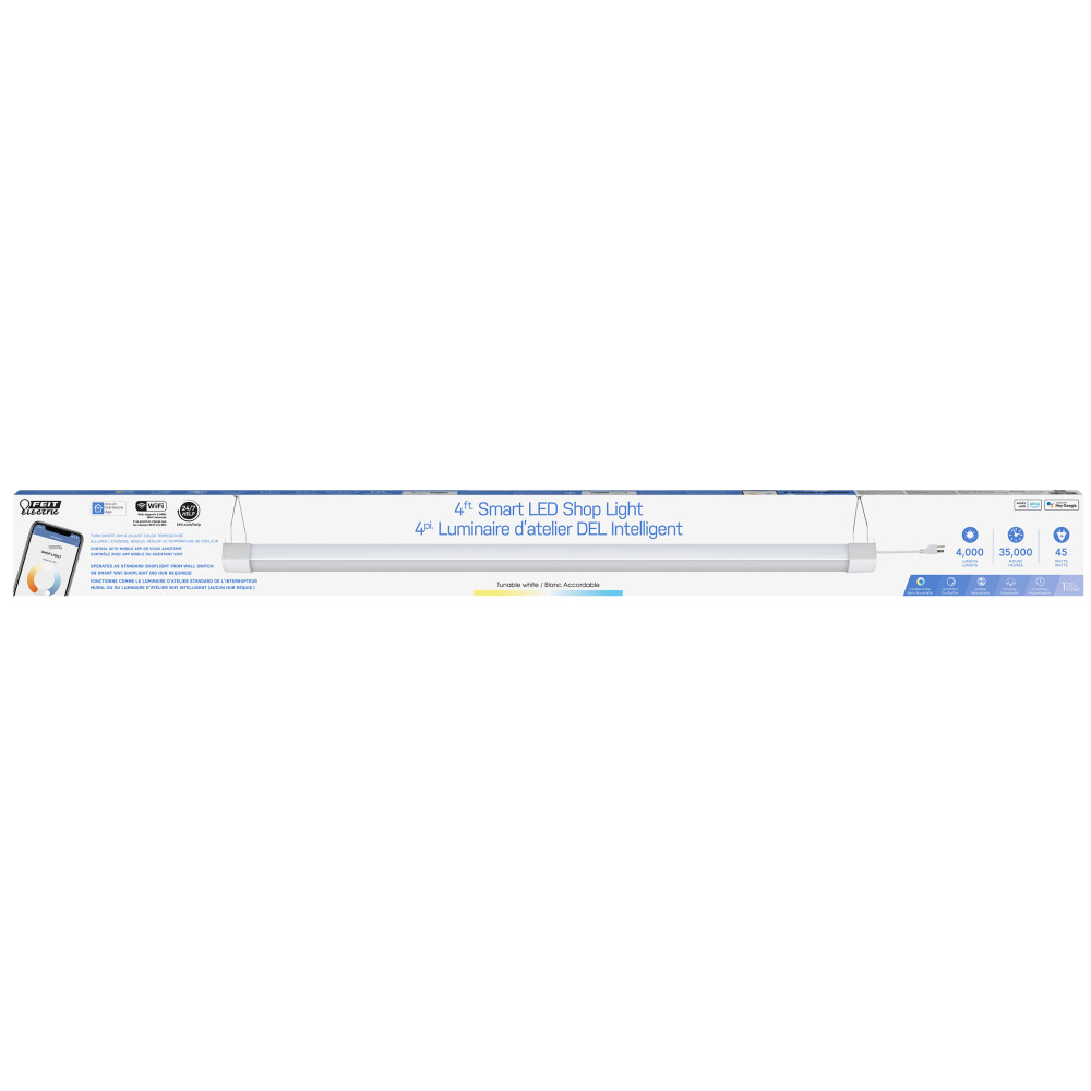 Feit Electric 4′ 120V 45W Smart WiFi LED Shop Light - Flockneti