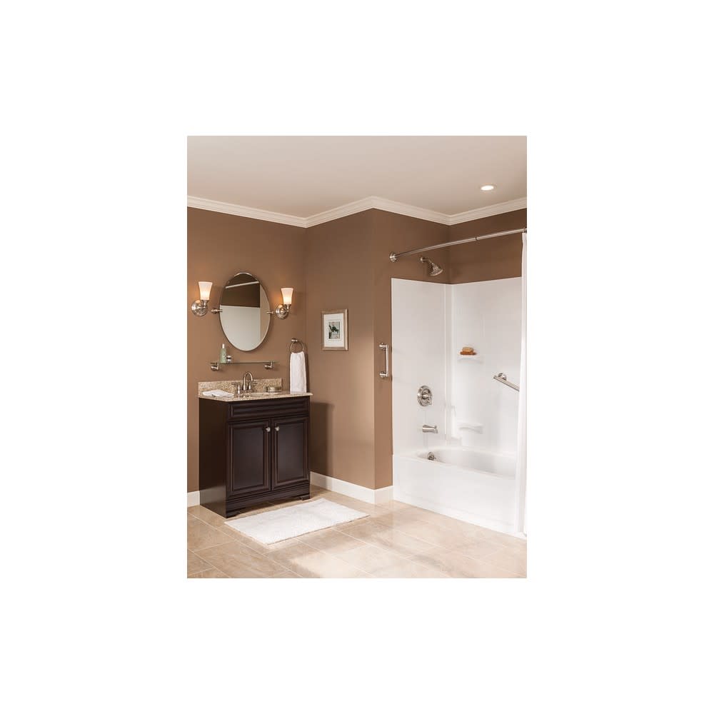 Moen Shower Rod Brushed Nickel 72″ Adjustable Curved - Flockneti