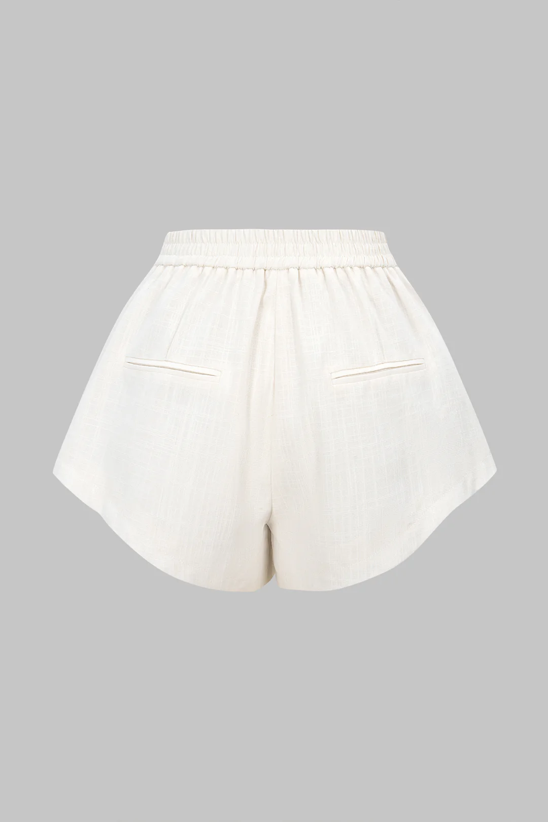 Shirred Waistband Wide Leg Shorts - Flockneti