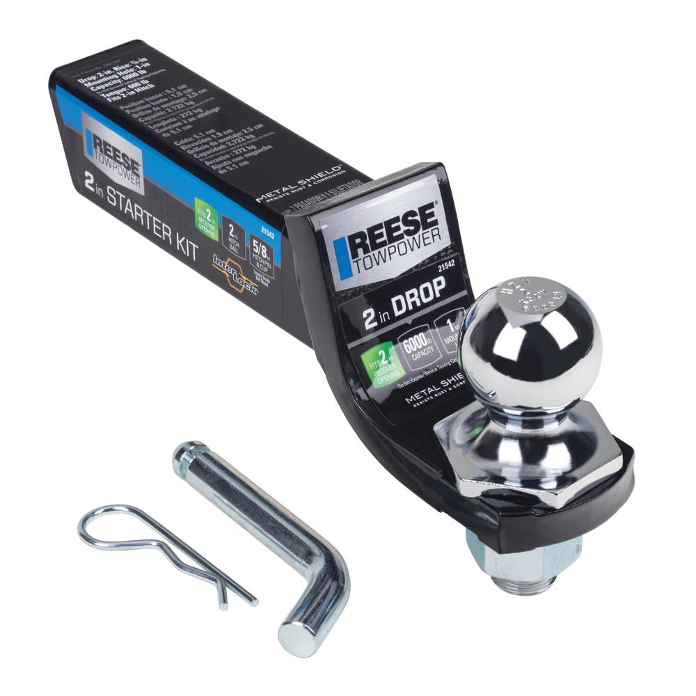 Reese Interlock 9″ 6000 lbs Hitch Ball Mount Starter Kit - Flockneti