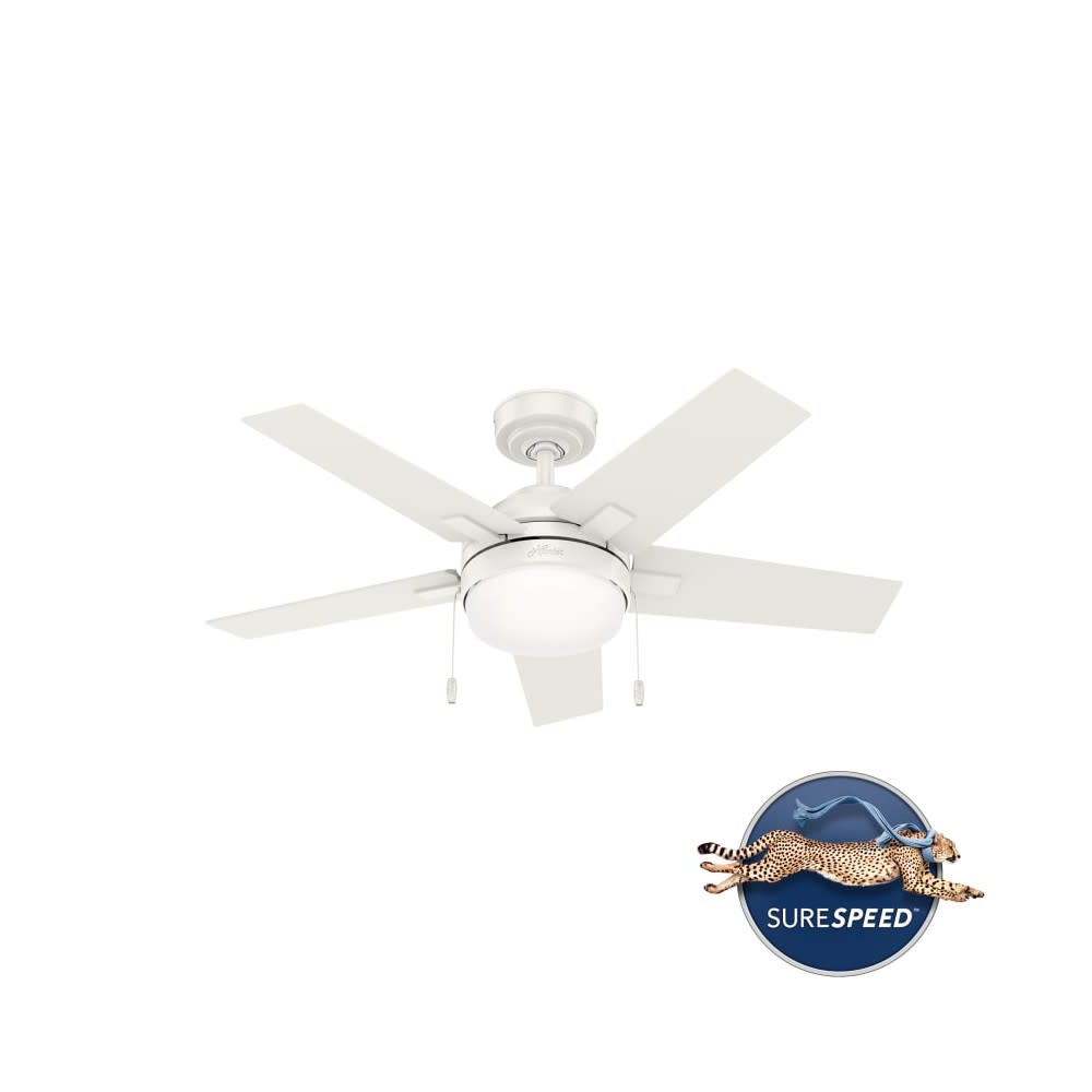 Hunter Fan Barlett Ceiling Fan 44″ Fresh White Fresh White - Flockneti