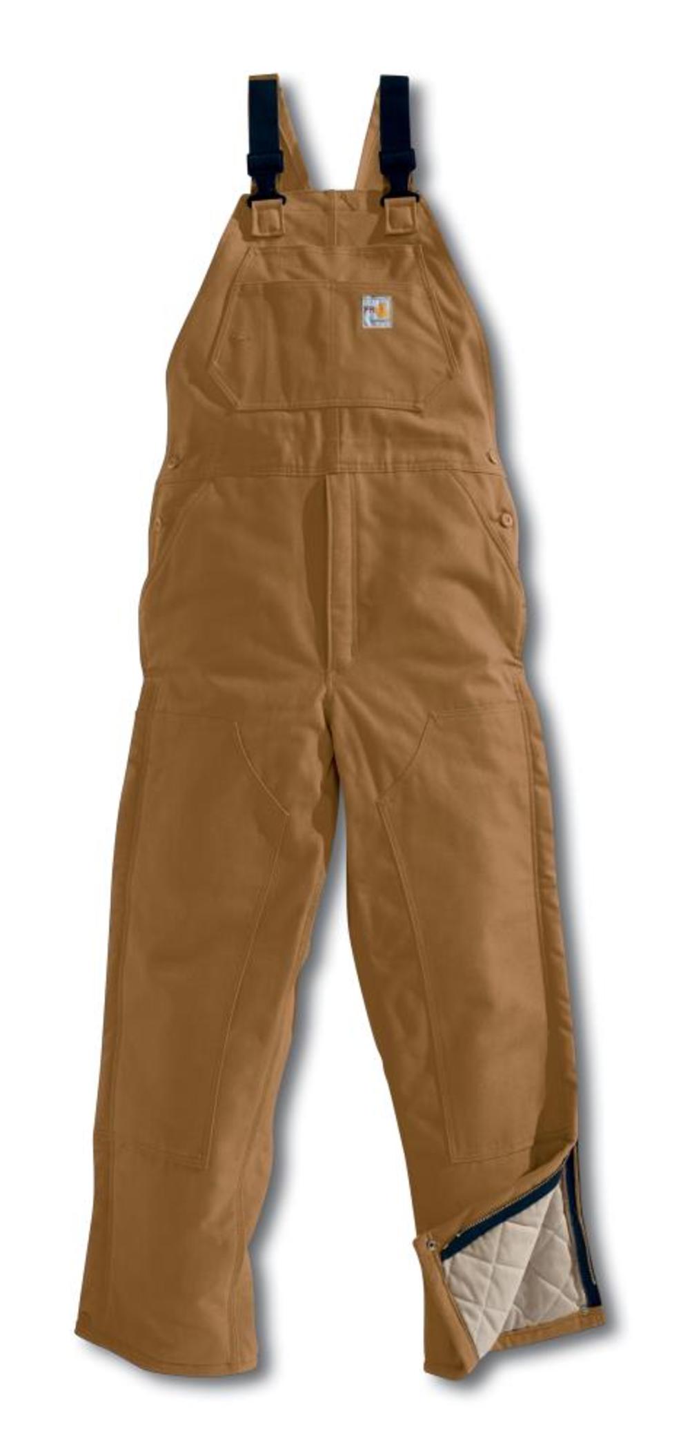 Carhartt Men’s Flame Resistant Duck Bib Overall/Quilt Lined - Flockneti