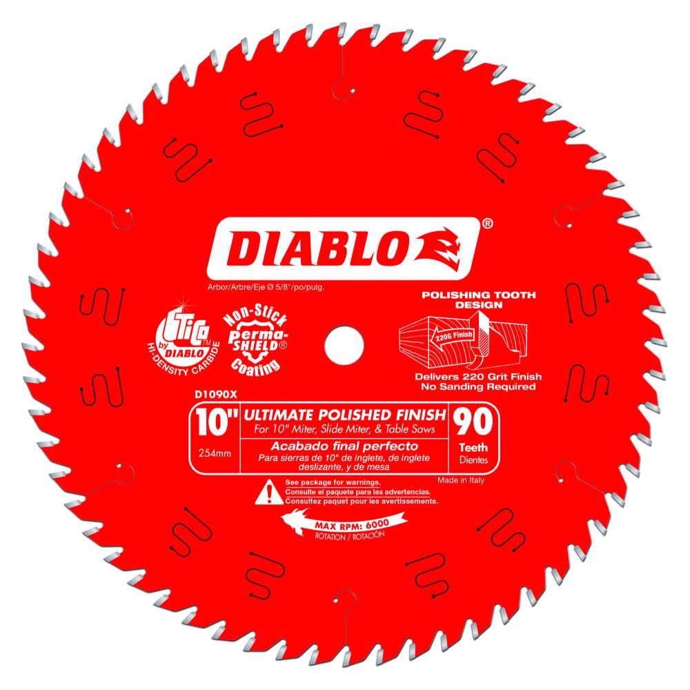 Diablo Tools Ultimate Polished Finish Saw Blade - Flockneti