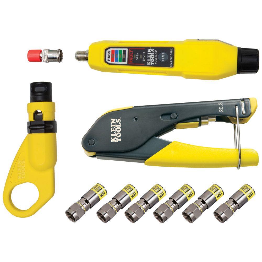 Klein Tools Coax Installation & Test Kit - Flockneti