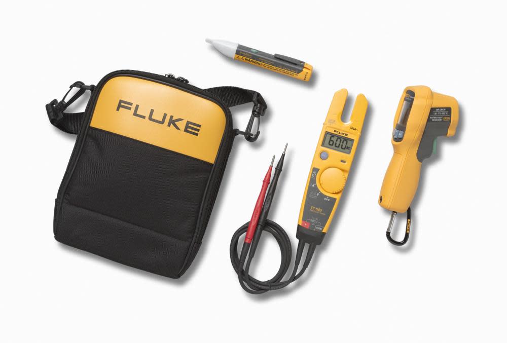 Fluke T5-600/62MAX+/1AC II IR Thermometer Electrical Tester and Voltage Detector Kit - Flockneti