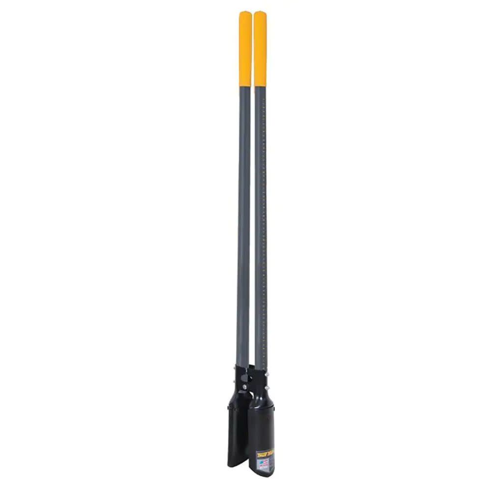 True Temper 58.5 in. Post Hole Digger with Ruler and Fiberglass Handle - Flockneti