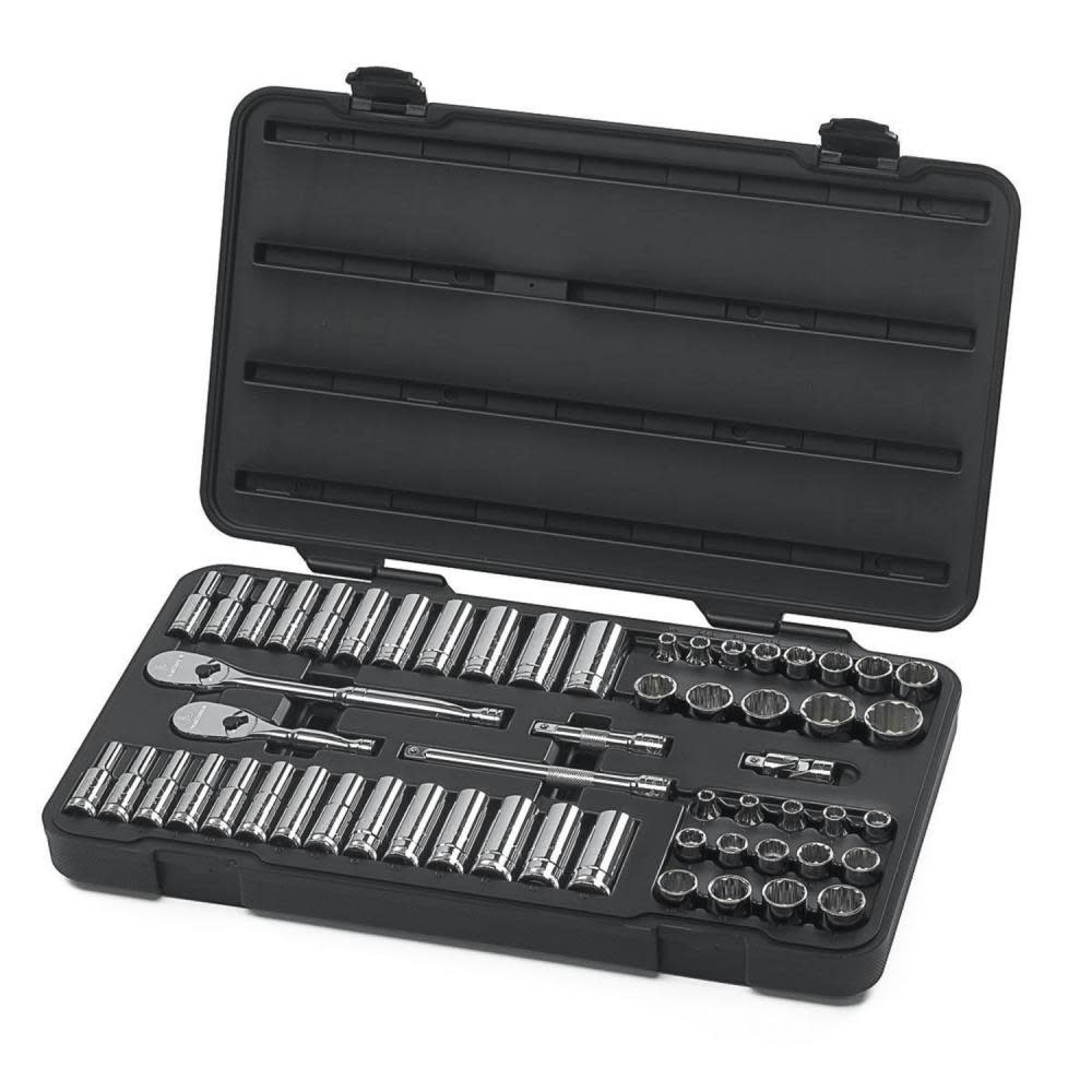 GEARWRENCH 57-PC 3/8Dr 12Pt Socket Set SAE/MM - Flockneti