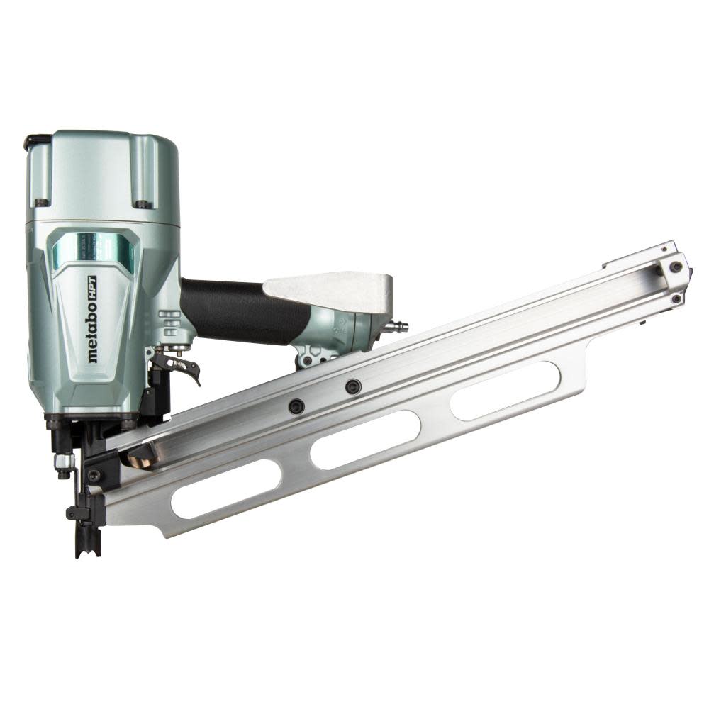 Metabo HPT 3 1/4″ 21 Degree Pneumatic Framing Nailer with Depth Adjustment & Aluminum Magazine - Flockneti