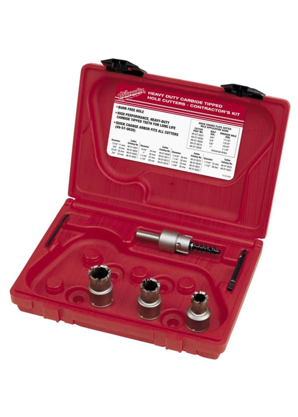 Milwaukee Contractor’s Steel Plate Carbide Cutter Kit 5PC - Flockneti