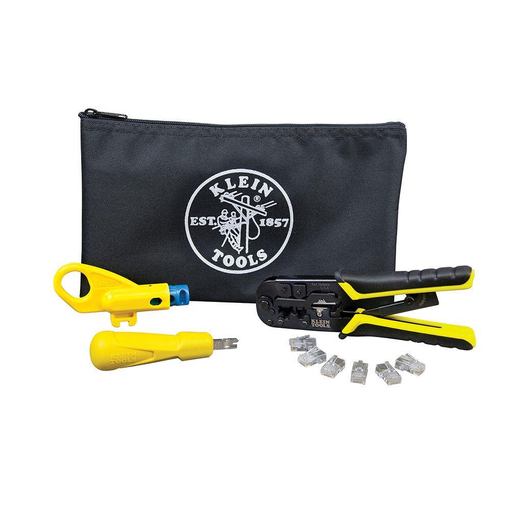 Klein Tools Twisted Pair Install Kit with Pouch - Flockneti
