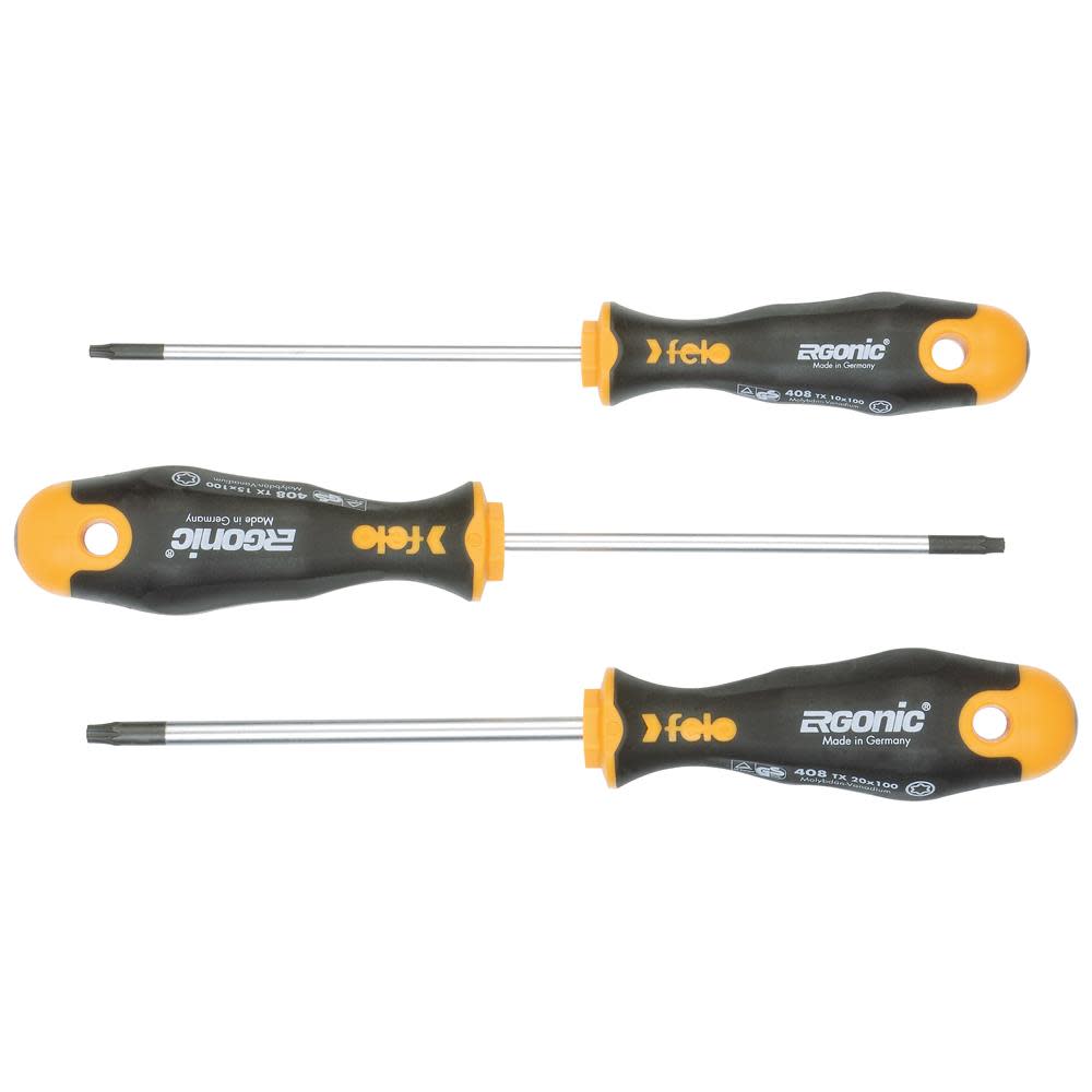 Felo Ergonic 3 pc Torx Set - Flockneti