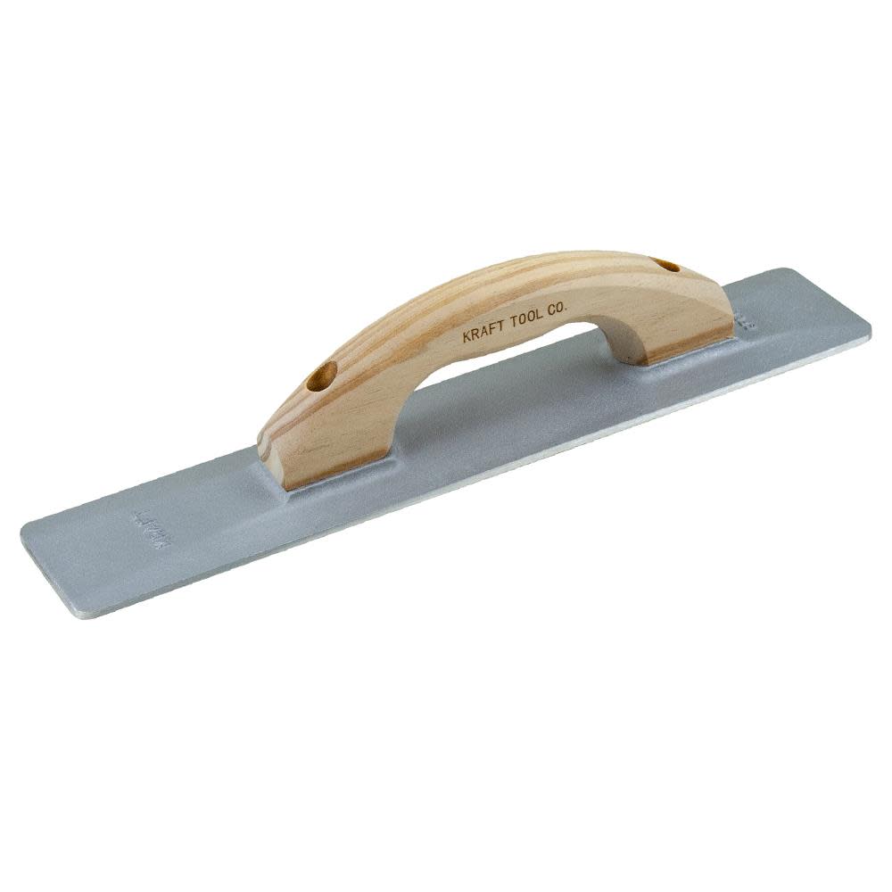 Kraft Tool Co 16 In. x 3-1/4 In. Sand Cast Magnesium Hand Float with Wood Handle - Flockneti