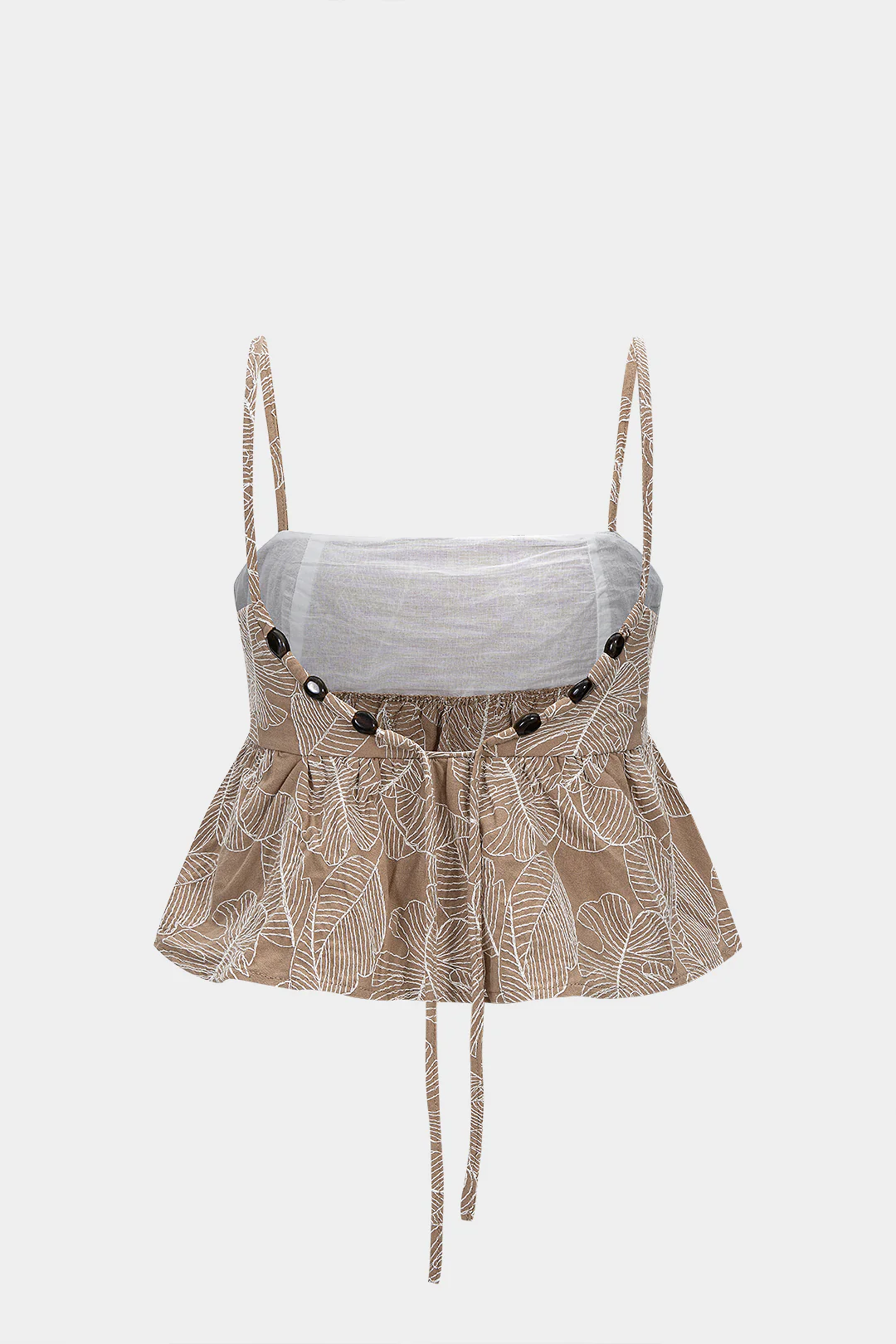 Drawstring Ruched Cami Top - Flockneti