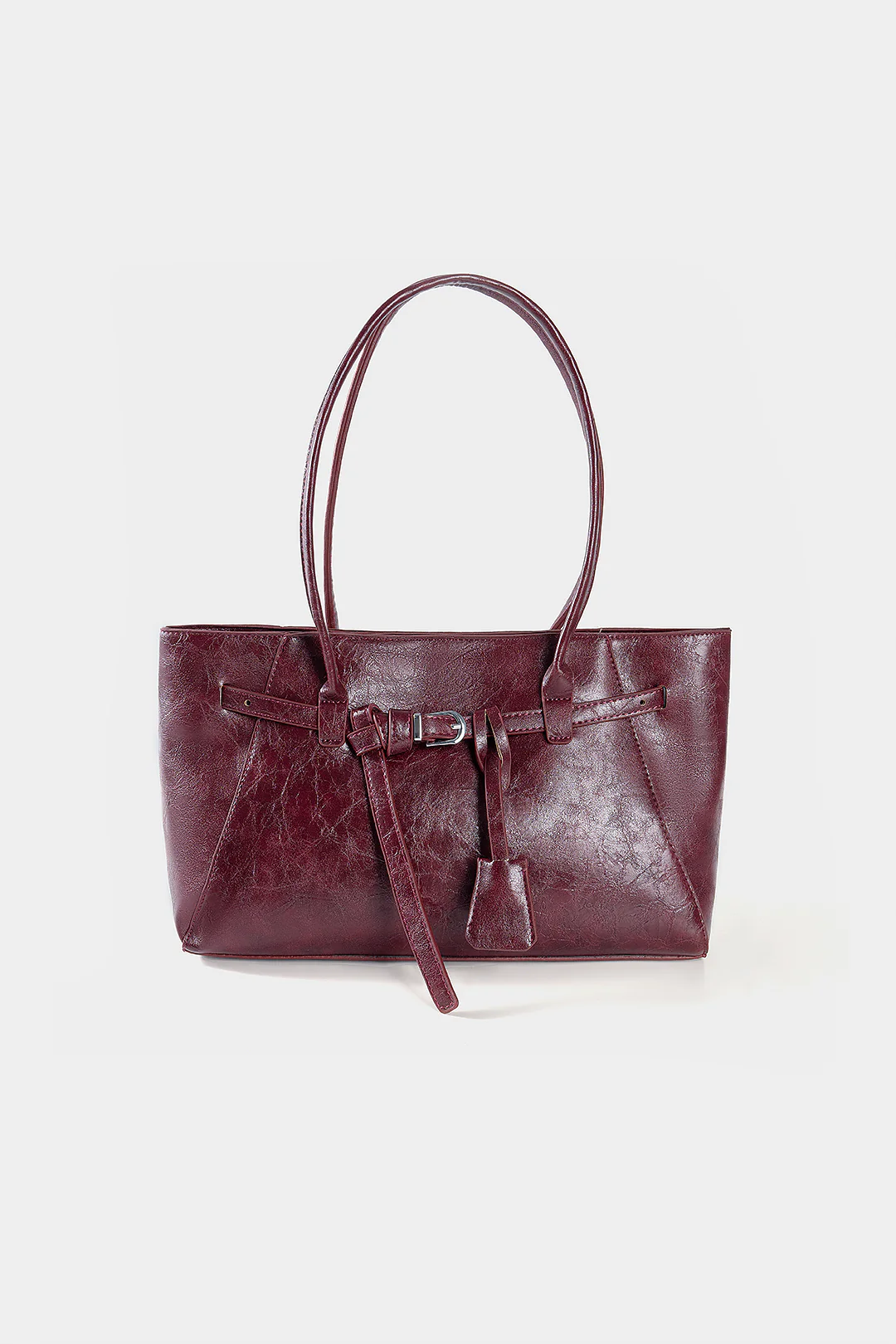 Faux Leather Tote Bag - Flockneti
