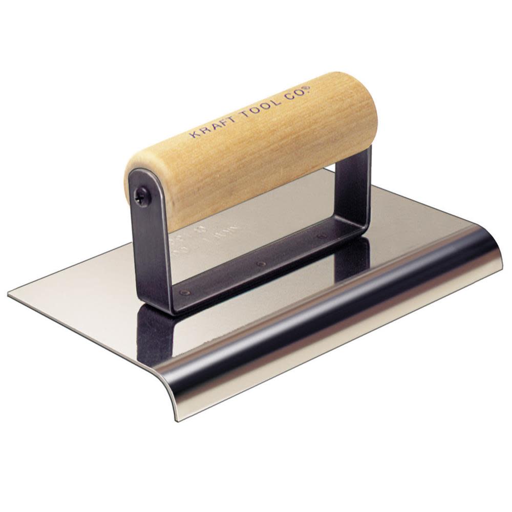 Kraft Tool Co 8″ x 4″ 1/2″ R 5/8″ L Cement Edger - Flockneti