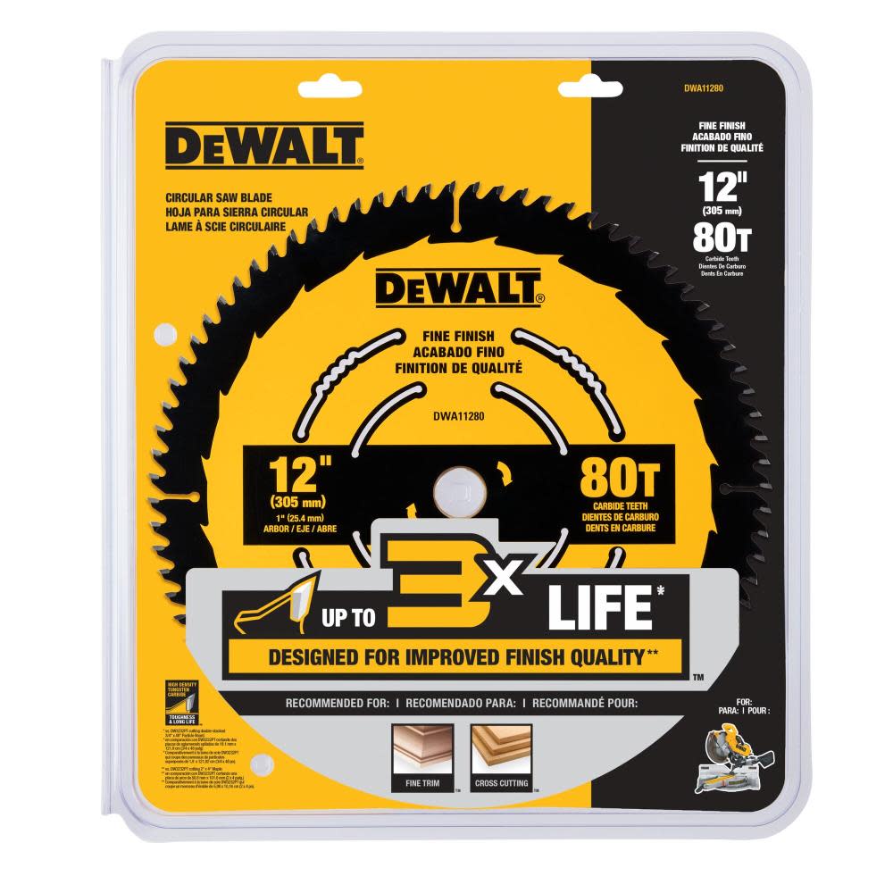 DEWALT Circular Saw Blade 12″ 80T - Flockneti